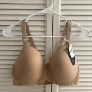 Le Mystere Signature Comfort Back 9518 36D Front Closure Natural, Tan, Cream